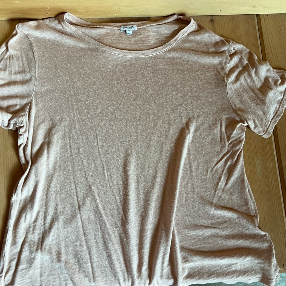 Splendid Slub Crew Neck Tee